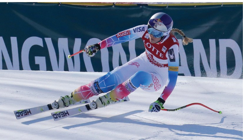 Downhill skier